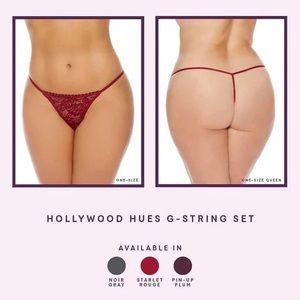 NWT 3 pack G string One Size Queen panty set